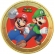 Prato De Papel 18cm Super Mario Prato 8 Un - Festcolor