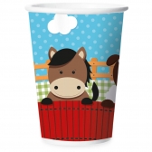 Copo De Papel 180ml Fazendinha 12 Un - Regina