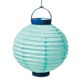 Lanterna Redonda Com Luz Azul - 20cm (cromus)