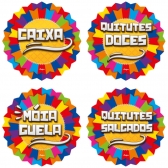 Placas Sinalizadoras Diversas Arraiá 4 Un - Regina