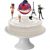 Decoração De Bolo Ladybug Miraculous 6 Un - Regina