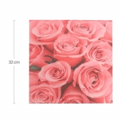 Guardanapo De Rosas 32x32 Silver - 20un