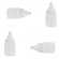 Lembrancinha Mamadeira Lisa Branco 60ml 10un