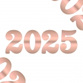 Dec De Parede 2025 Rose Gold Ursinho