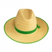 Chapeu Texano De Palha Natural - Un