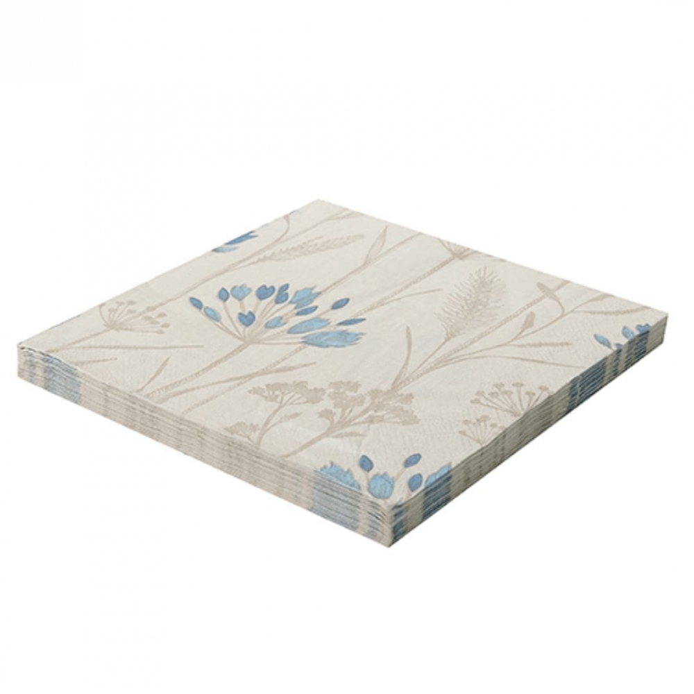 Guardanapo Flor De Erva Doce 33x33 Silver - 20 Un