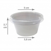 Pote Para Molho 30ml Branco G695 50 Un - Galvanoteck