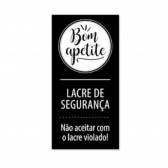 Etiqueta Lacre De Proteção Bom Apetite Preto 500un - Cromus