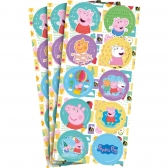 Adesivo Decorativo Redondo Peppa Pig 30 Un - Regina