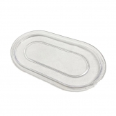 Bandeja Decorativa Oval Transparente Un - Tasil