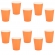 Copo De Papel Silver Laranja 270ml 10 Un