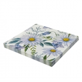 Guardanapo Flores Lilas 32x32 Silver - 20 Un