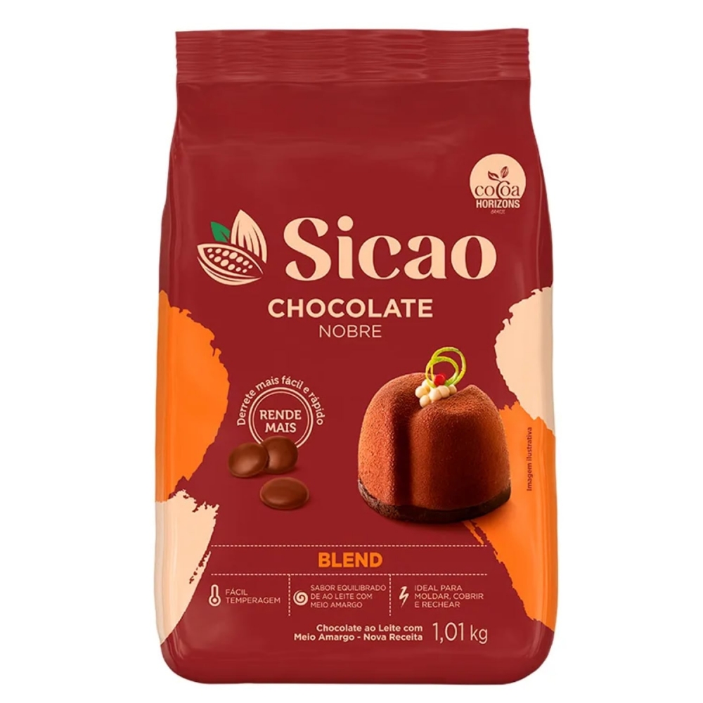 Chocolate Nobre Blend Gotas 1.01kg - Sicao