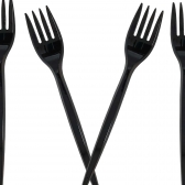 Garfo De Refeição Preto Elite Soft 50 Un