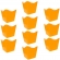 Cachepot Montado Pequeno Laranja 10 Un