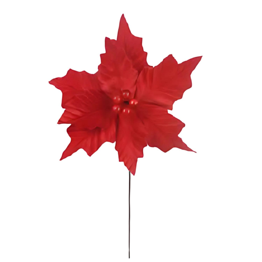 Bico Papagaio Aveludado Vermelho 24cm Florarte