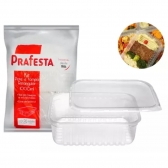 Pote Retangular 1000ml Com Tampa 24 Un - Prafesta