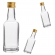 Lembrancinha Garrafa De Vidro 50ml Tampa Aluminio Dourada 10 Un