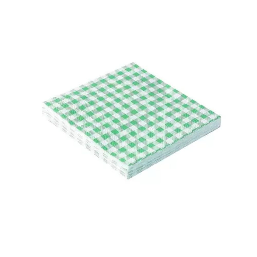 Guardanapos 25x25 Xadrez Verde 20un - Silverfestas