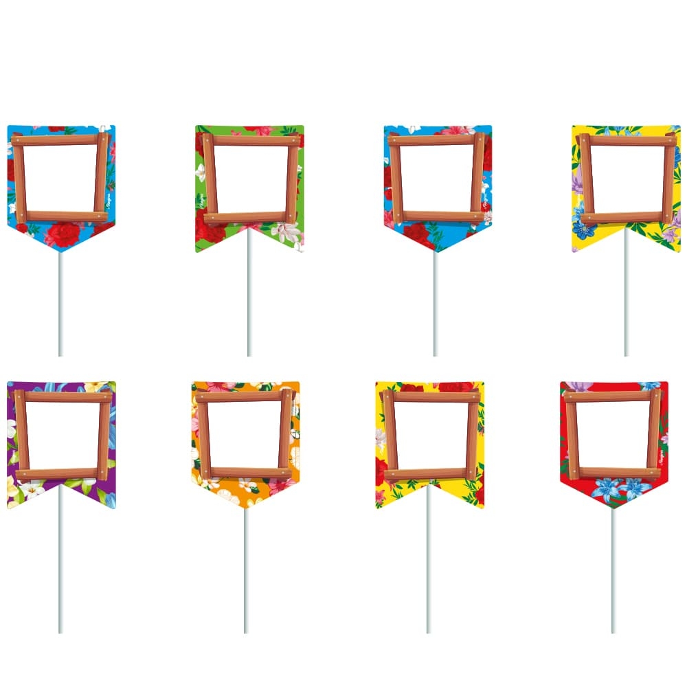 Picks Para Doce Personalizavel Arraia Regina Junina - 8un