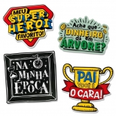 Plaquinhas Para Fotos O Melhor Pai 4 Un - Regina