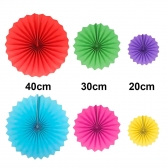 Kit Leque Decorativo Colorido 6 Un