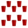 Copo De Papel Silver Vermelho 270ml 10 Un