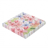 Guardanapo De Margaridas 33x33 Silver - 20 Un