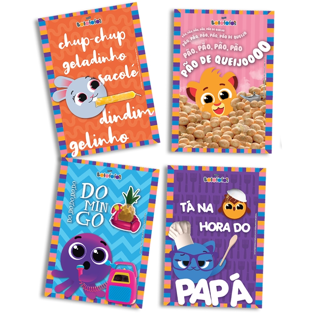 Quadros Decorativos Bolofofos 4 Un - Festcolor
