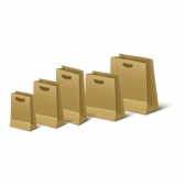 Sacola Papel Kraft Boca De Palhaço 31x12x38 10un
