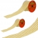 Fita Aramada Linho C/ Glitter C/costura Bege/dourado 6,3cmx9,14m Florarte