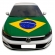 Bandeira Do Brasil Tecido Para Capo 110x150 Cm Un