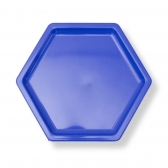 Bandeja Sextavada Azul Bic 15cm Un - Sóboleiras