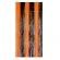 Cortina Metalizada Preto E Laranja 100 X 200 Cm Un - Silverfestas