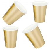 Copo De Papel Silver Dourado 270ml 10 Un