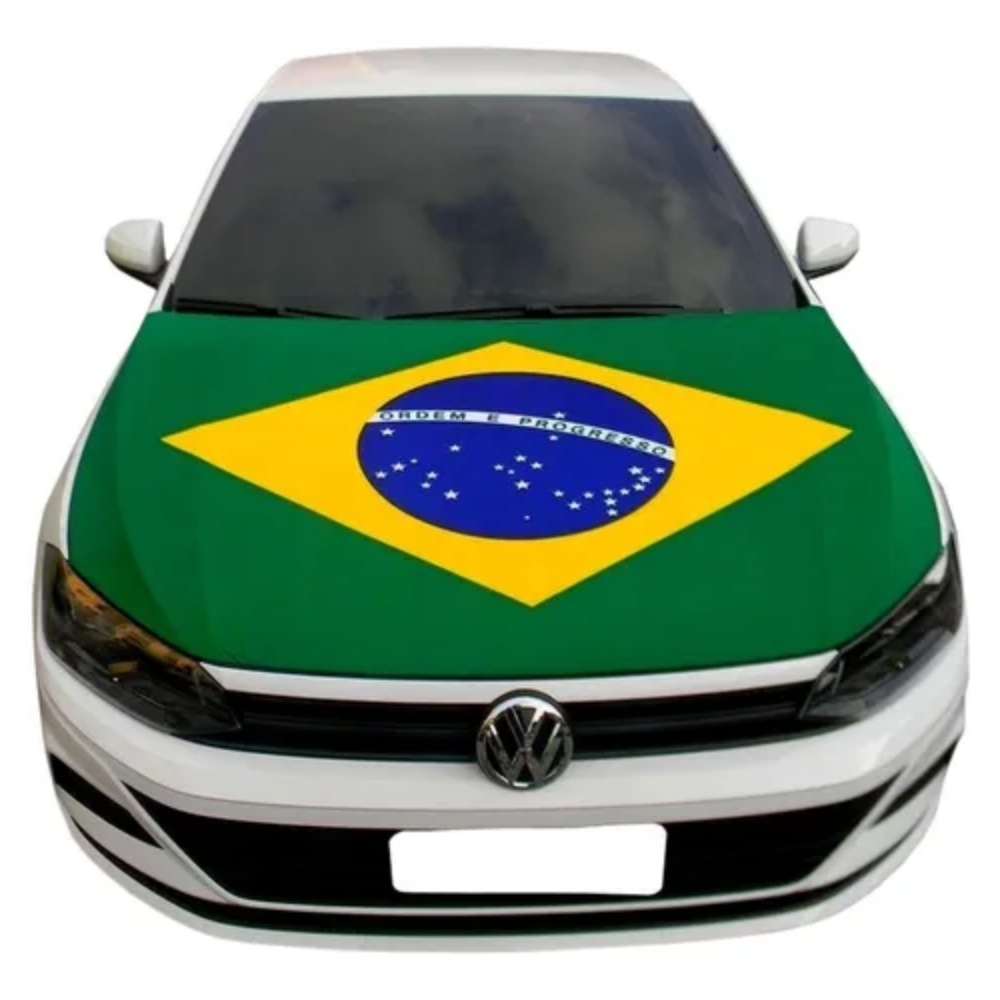 Bandeira Do Brasil Tecido Para Capo 110x150 Cm Un
