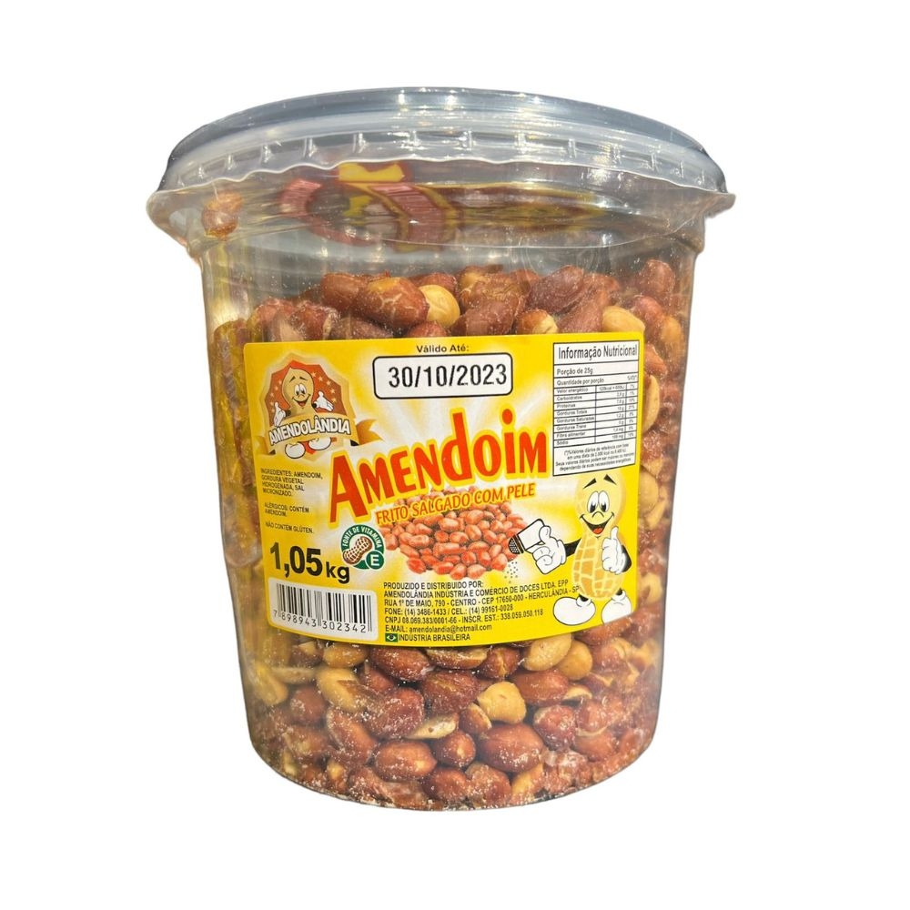 Amendoim Salgado 1 Kg - Amendolândia