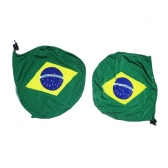 Bandeira Do Brasil Para Retrovisor 30x32cm 2un