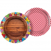 Prato Arraia 18cm Regina Junina - 8un