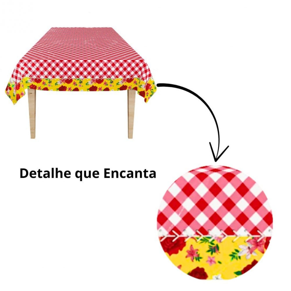 Forração Plastica Arraia Regina Junina 180x120cm