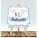 Lousa Mdf Decorativa Meu Batizado Azul Un - Grinfest