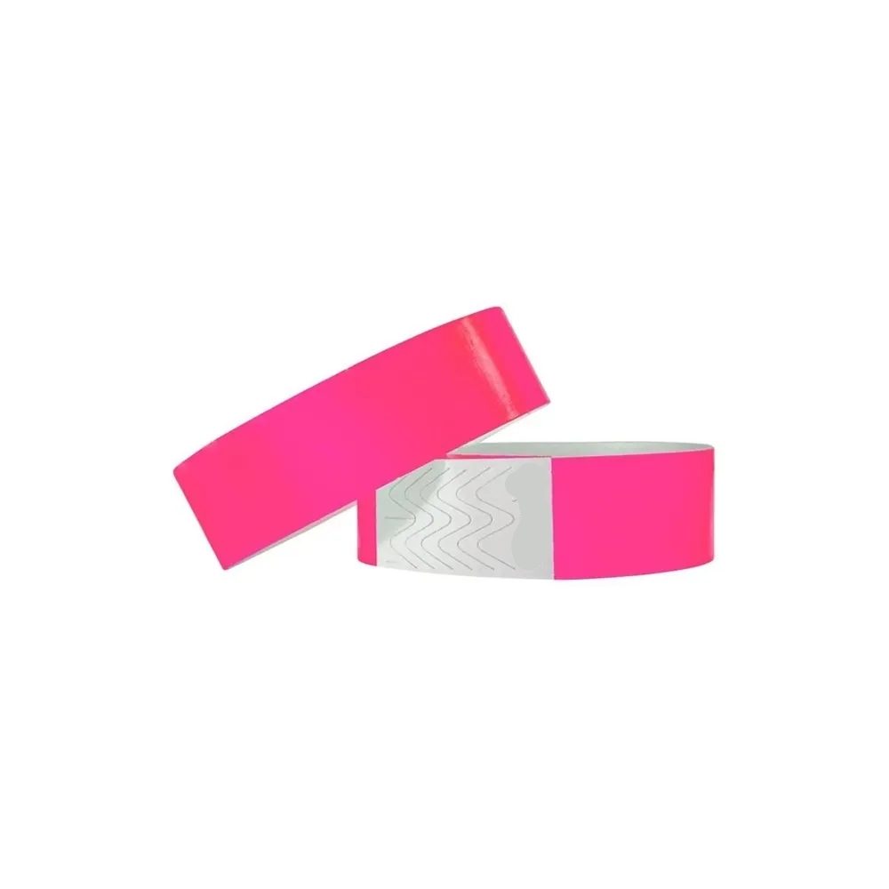 Pulseira De Identificação Para Eventos Pinkneon 40 Un - Silverfestas