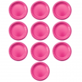 Prato De Papel Silver Pink 18cm 10 Un