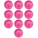 Prato De Papel Silver Pink 18cm 10 Un