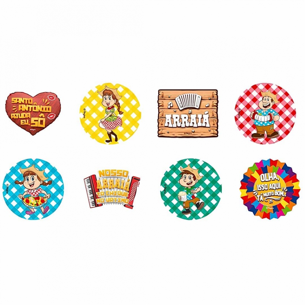 Picks Para Doce Arraia Regina Junina - 8un