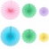 Kit Leque Decorativo Colorido Candy 6 Un