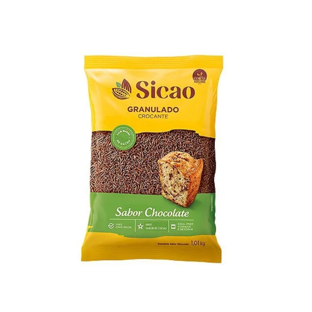 Granulado Crocante Sabor Chocolate 1.01kg - Sicao