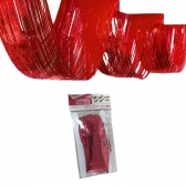 Cortina Metalizada De Teto Cromus Vermelho 4,5m X 30cm