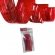 Cortina Metalizada De Teto Cromus Vermelho 4,5m X 30cm