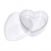 Caixa Acrilica De Coração Tasil 15cm X 18cm